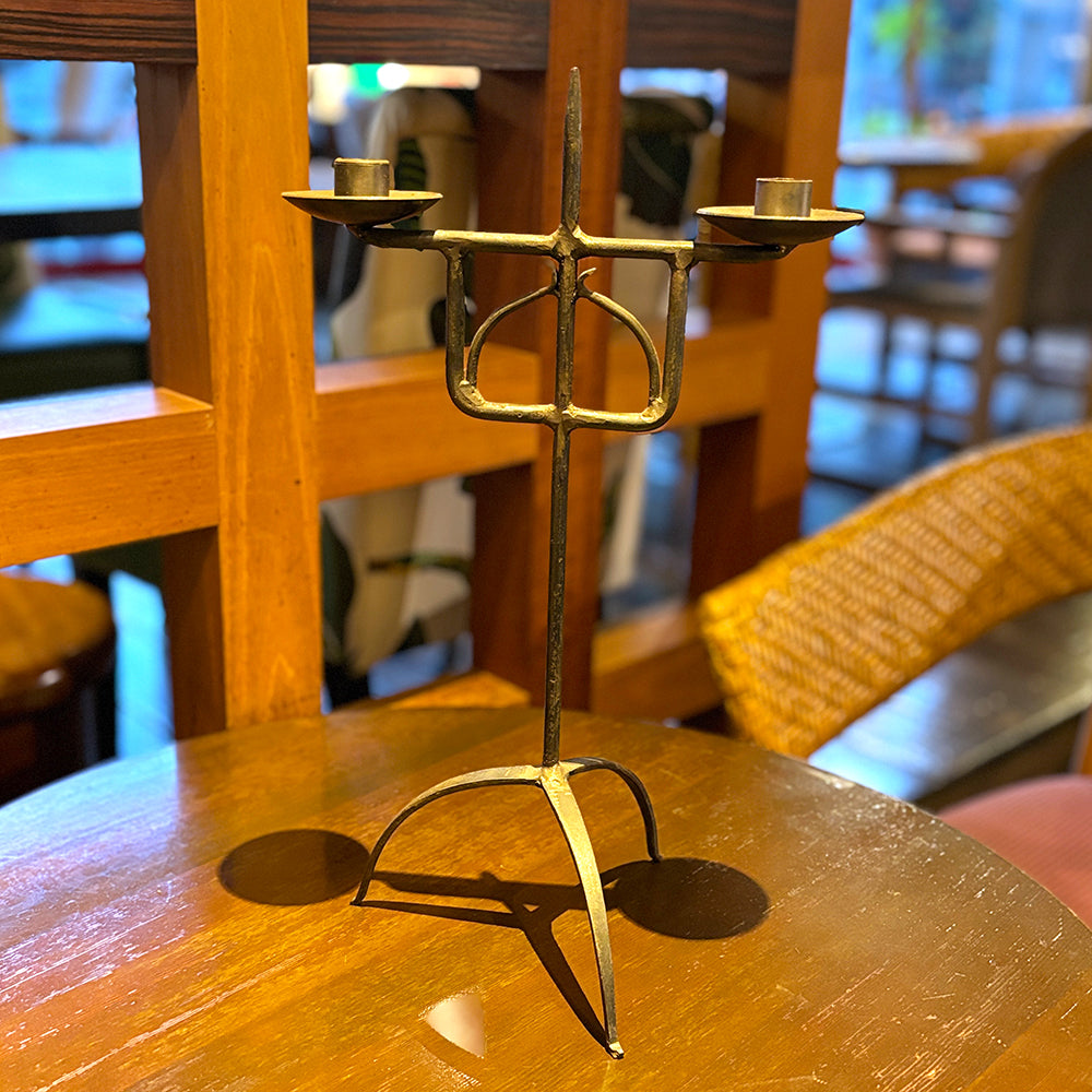 Iron Candle Holder