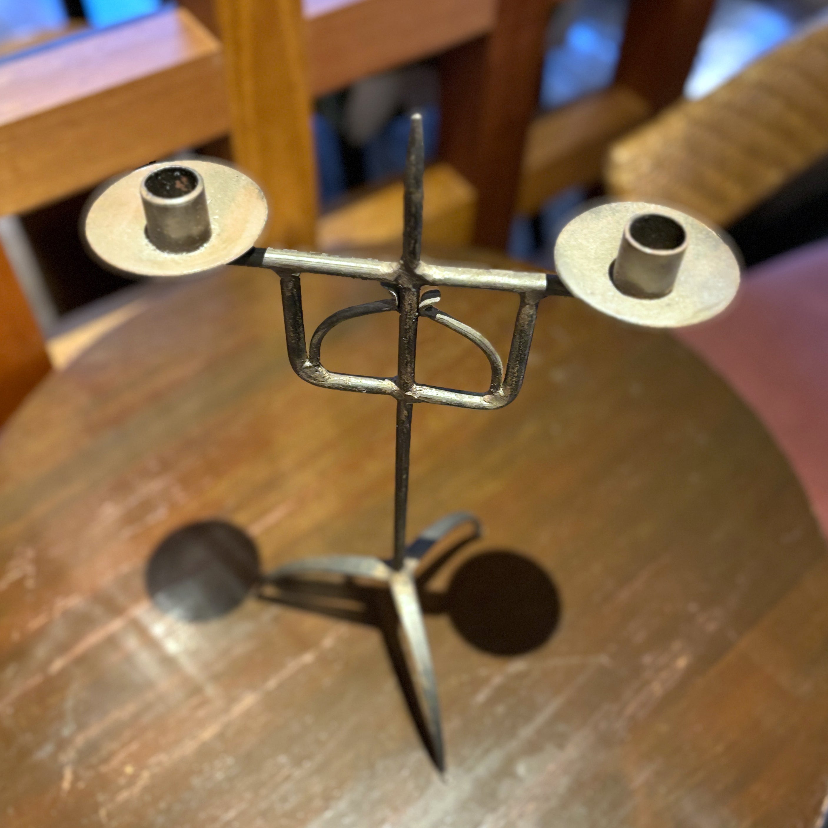 Iron Candle Holder